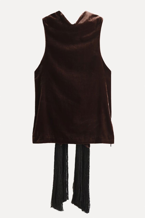 Velvet Halterneck Top from H&M