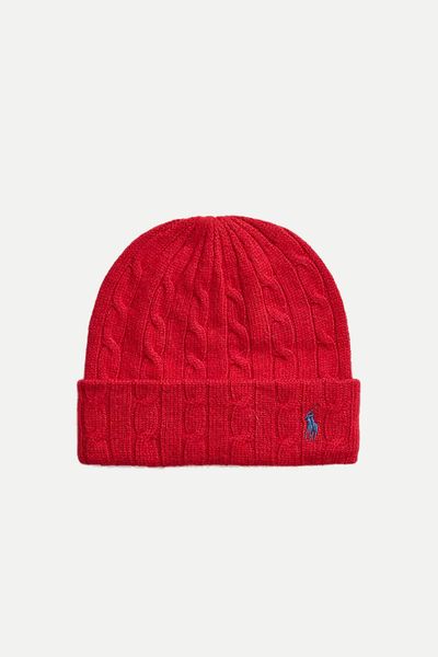 Cable-Knit Wool-Cashmere Beanie