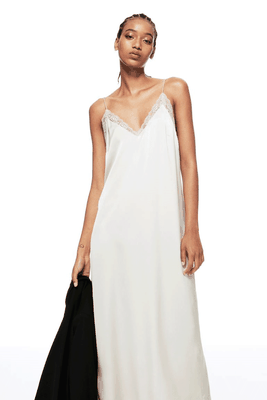 Lace-Trimmed Slip Dress  from H&M