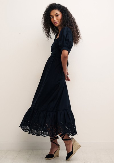 Organic Cotton Square Neck Midi Tea Dress from Nobody's Child