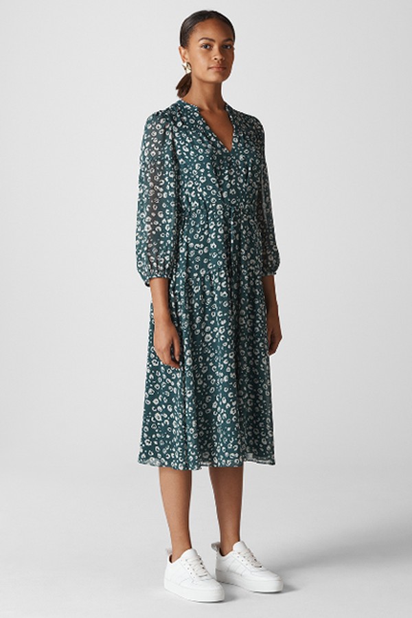Adrianne Cheetah Print Dress