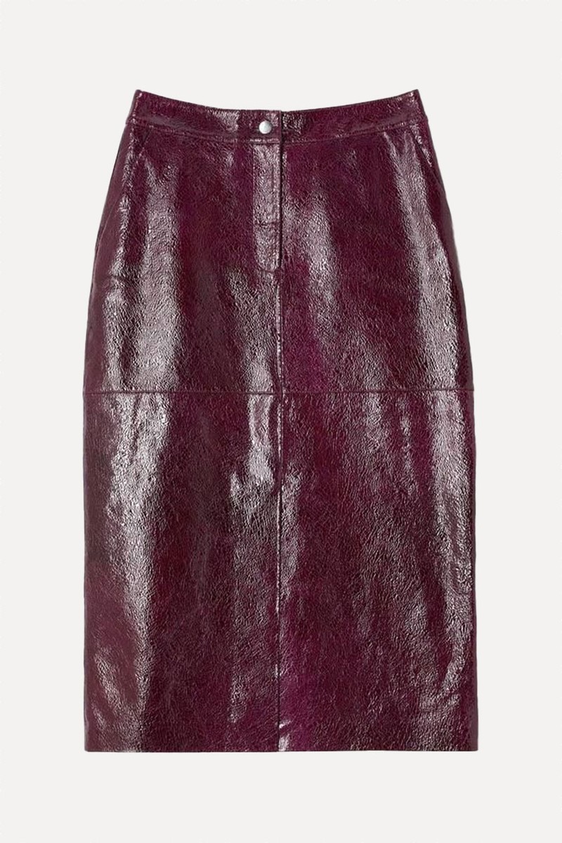 Leather Midi Pencil Skirt from John Lewis