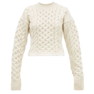 Cable-Knit Wool-Blend Sweater from Joseph