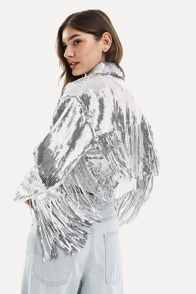 Fringe Sequin Jacket  from ASOS Design