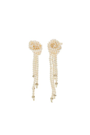 Nadine Pearl-Embellished Clip-On Earrings from Éliou