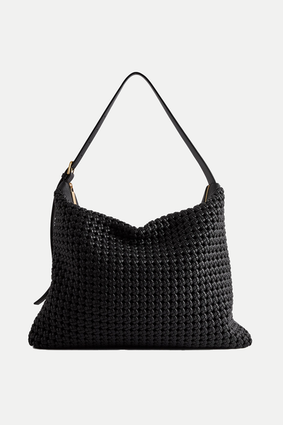 Vigo Leather Woven Tote Bag