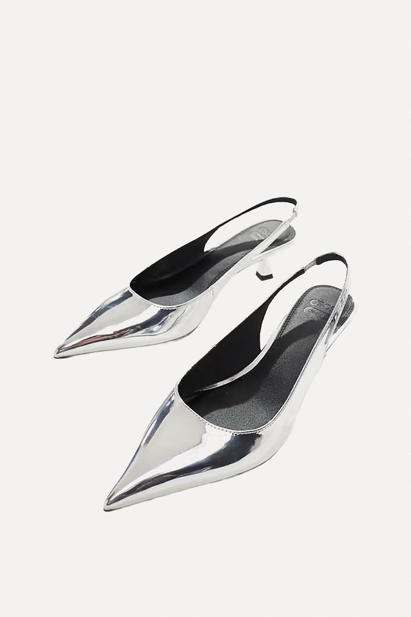 Wide Fit Stroll Slingback Kitten Heeled Shoes from ASOS DESIGN