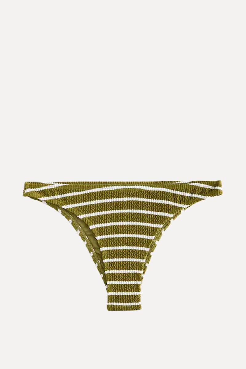 Crinkle High Leg Bikini Bottoms from Next