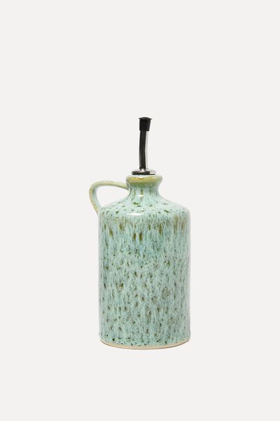 Mori Green Ceramic Oil Bottle from Oliver Bonas