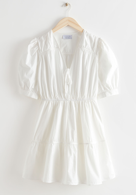 Tiered Puff Sleeve Mini Dress  from & Other Stories