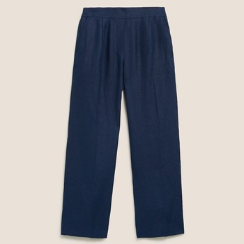 Irish Linen Straight Leg Trousers