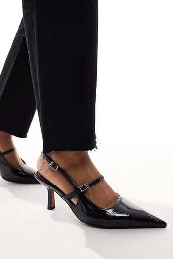 Swipe Mary-Jane Mid Heeled Shoes from ASOS DESIGN