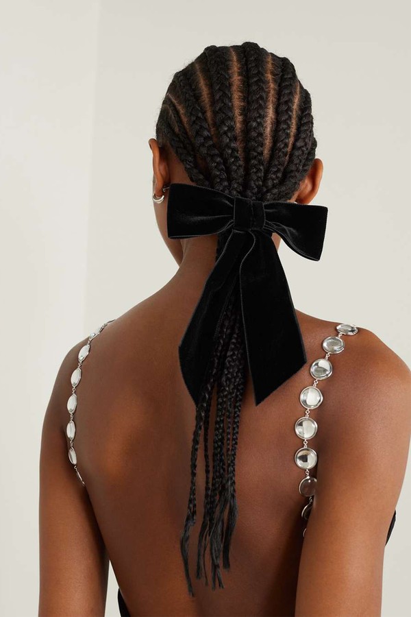 Wide Velvet Bow Hair Clip from Jennifer Behr