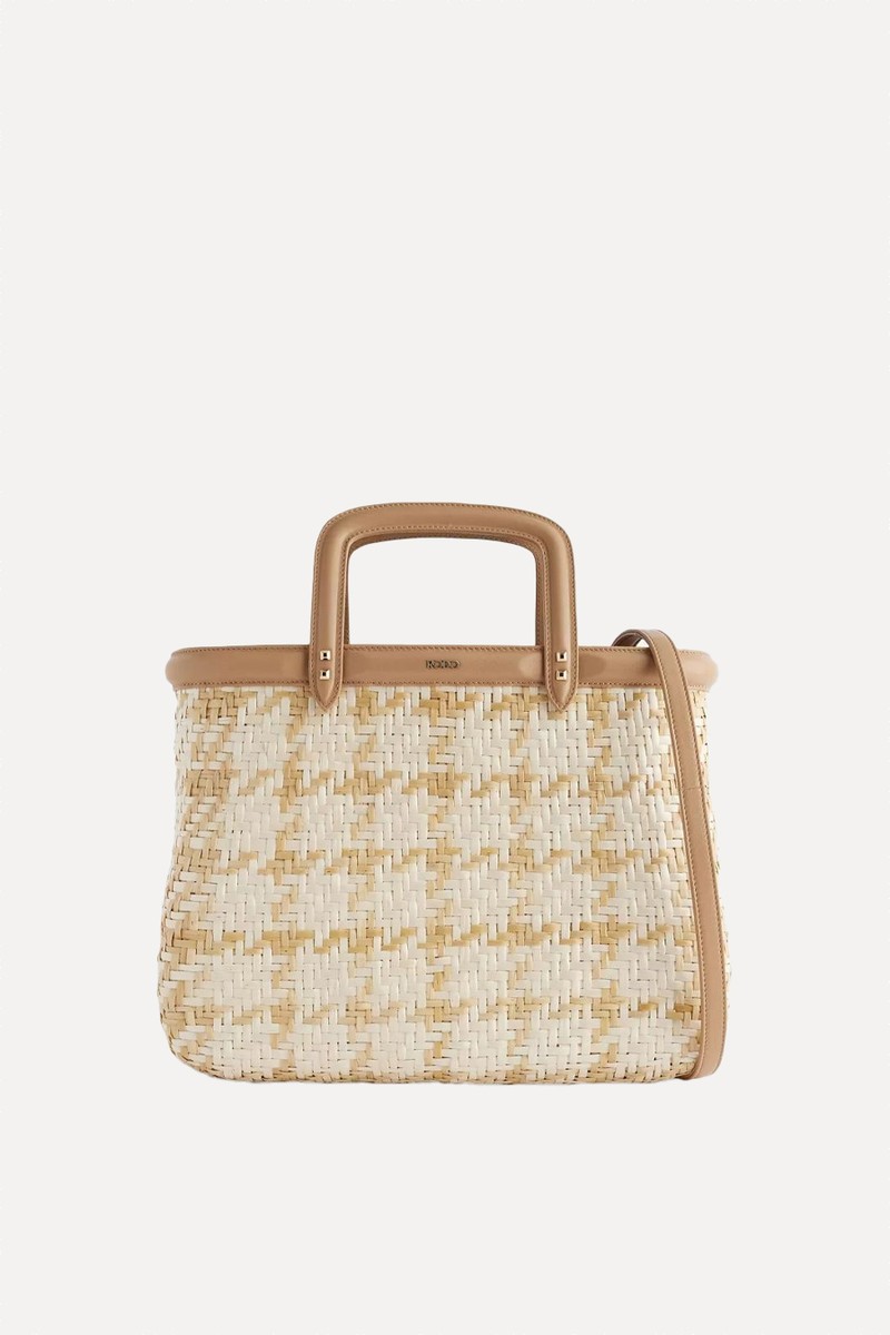 Wicker & Leather Tote Bag from Rodo