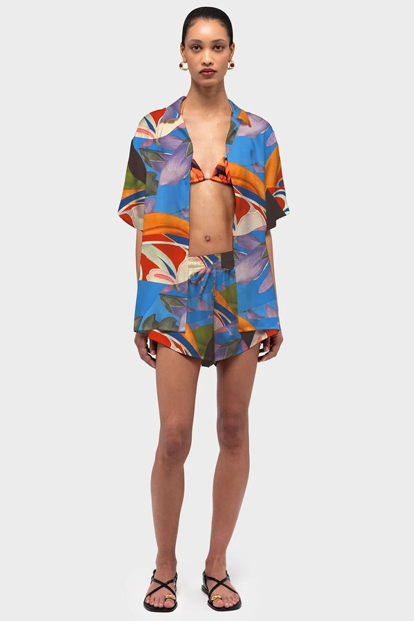 Palenque Flores Short-Sleeve Shirt from Donde Esteban