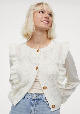 Flounce-Trimmed Cardigan from H&M