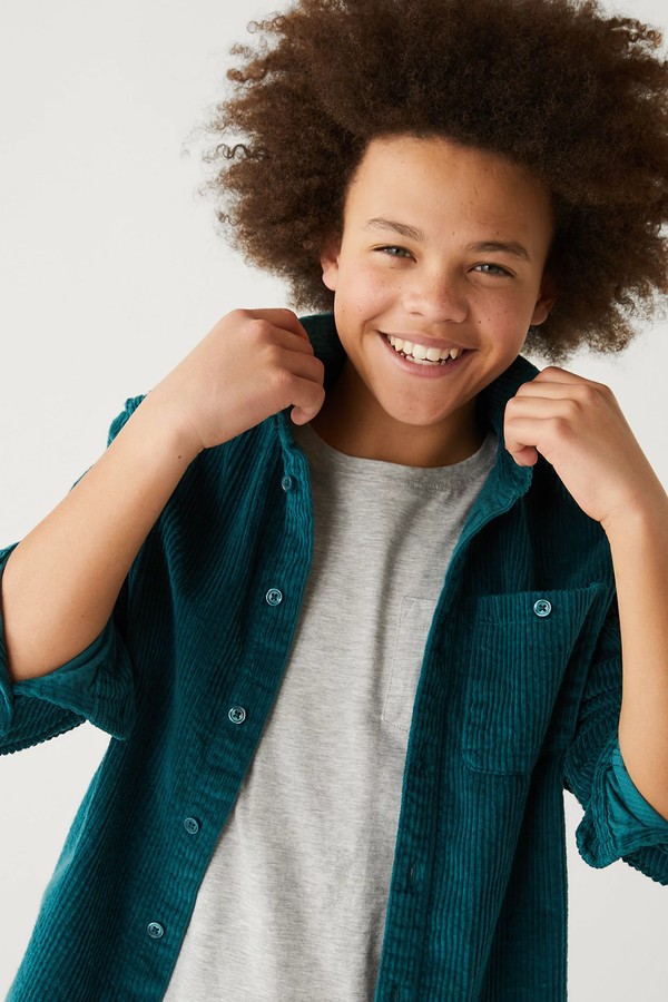 Pure Cotton Cord Shirt from Marks & Spencer