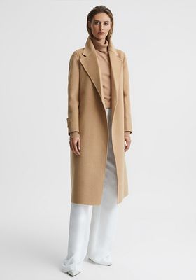 Agnes Belted Wool Longline Coat
