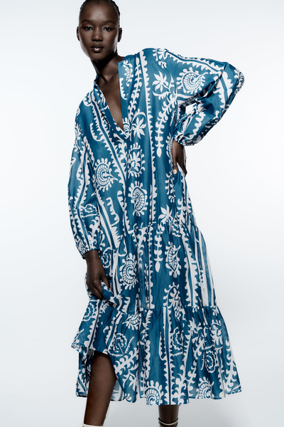 Printed Panel Dress, £49.99 | Zara