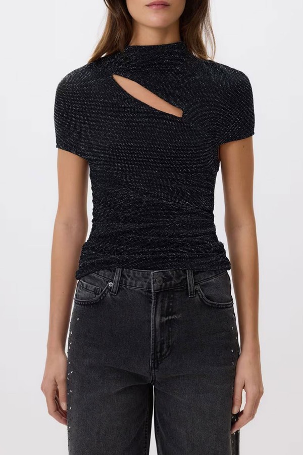 T-Shirt With Metallic Effect from Reserved