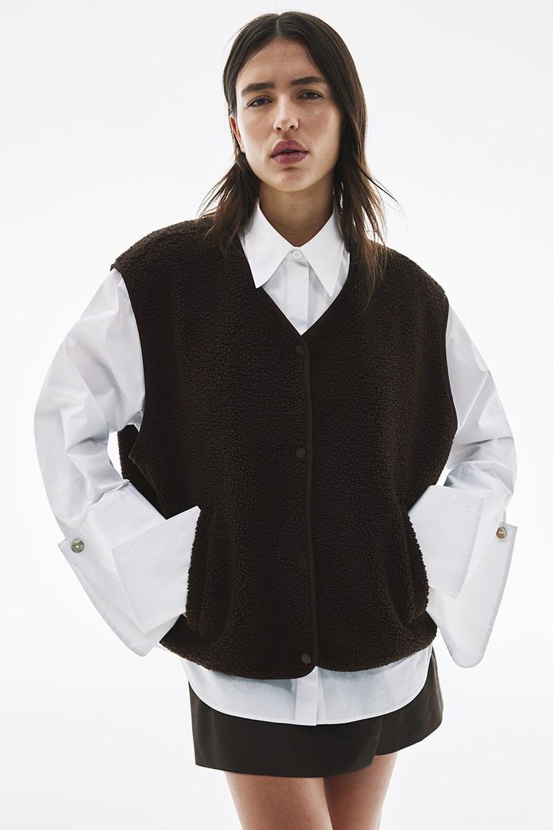 Oversized Teddy Gilet from H&M