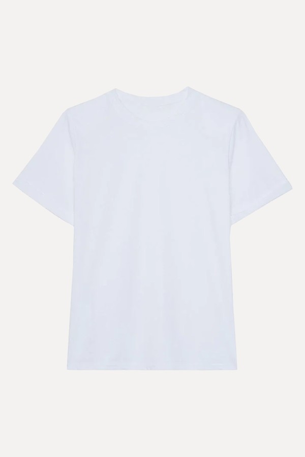 Lena Padded Shoulder Tee from The Frankie Shop