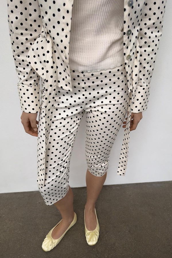 Polka Dot Capri Trousers from Zara