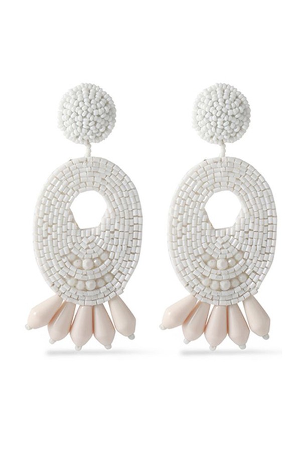 Gold-Tone Beaded Earrings from Kenneth Jay Lane