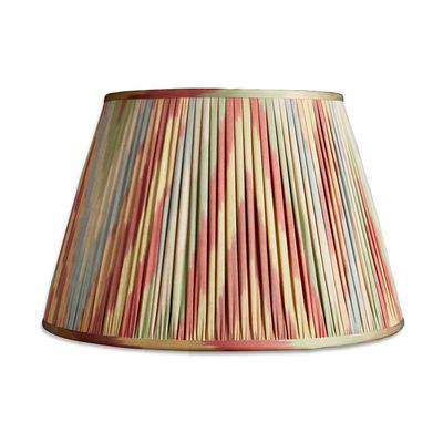 Pastel Cotton & Silk Ikat Lampshade from Nushka