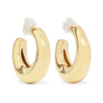 Bubble Gold-Tone Hoop Earrings from Leigh Miller