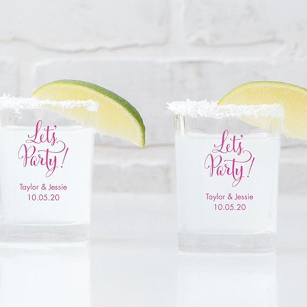 Personalised Shot Glasses from Heart & Soul Wedding