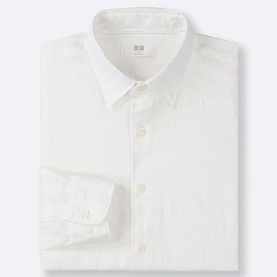 White Linen Shirt from Uniqlo