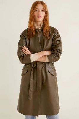 Leather Trench from Mango