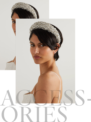 Medici Embellished Satin Headband, £485 | Jennifer Behr