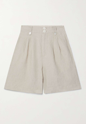Pleated Linen Shorts from Alex Mill