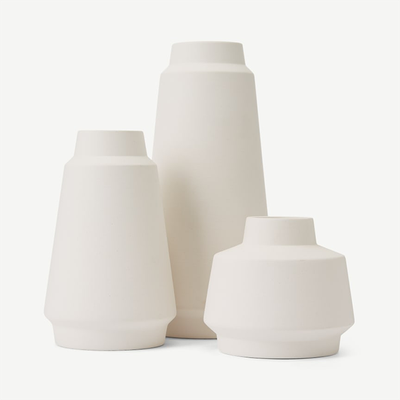 Hoa Set Of 3 Ceramic Vases