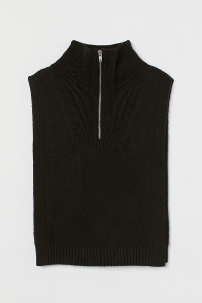 Knitted Zip-Up Collar from H&M