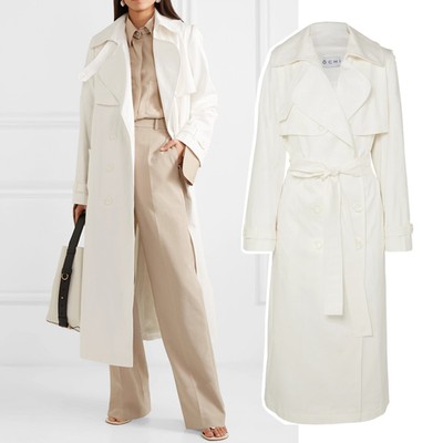 Belted Cotton-Blend Gabardine Trench Coat, £294 (was £420)