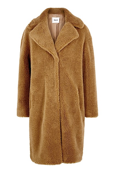 Brown Faux Shearling Coat