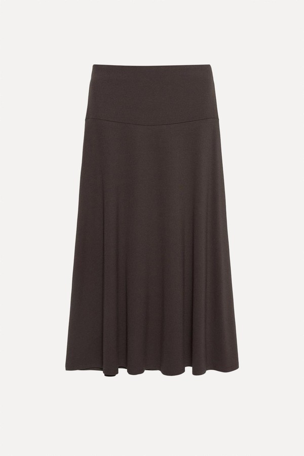 Flared Midi Skirt
