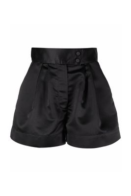 High-Waisted Satin Shorts from Styland