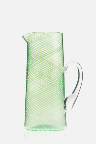 Handblown Green Filigrana Medium Jug from Summerill & Bishop