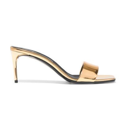 Faux Mirrored-Leather Mules from Stella McCartney