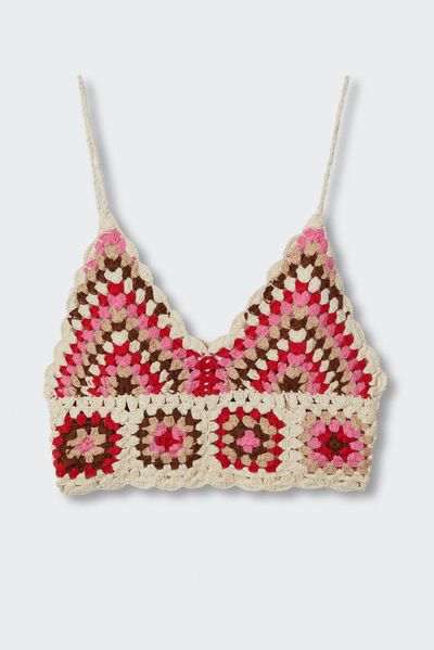 Crochet Crop Top  from Mango