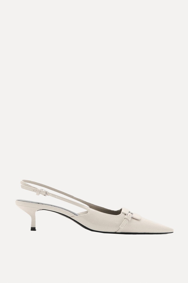 Kitten-Heel Pointed Shoes from Mango