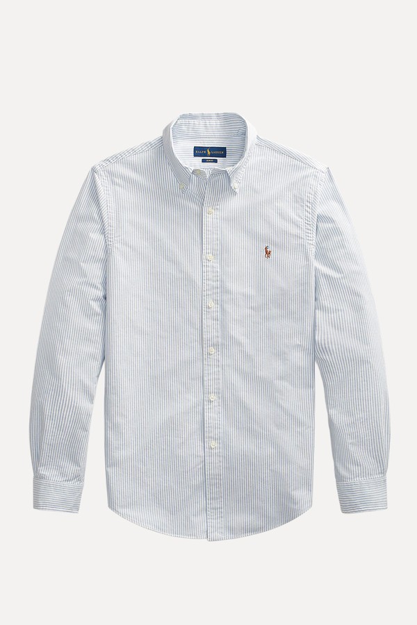 Slim Fit Striped Oxford Shirt