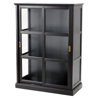 Malsjoe - Glass Door cabinet black stained