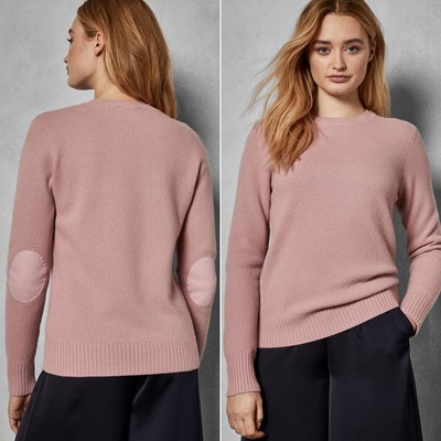 Textured Stitch Cashmere Blend Jumper