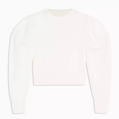 Exaggerated Sleeve Knitted Sweatshirt from Topshop