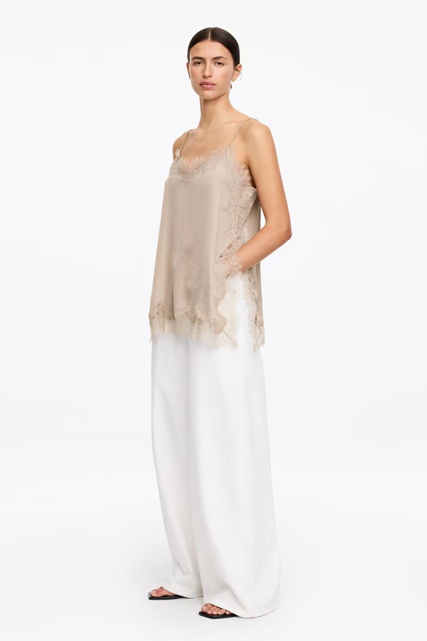 Lace-Detail Strap Top from ARKET